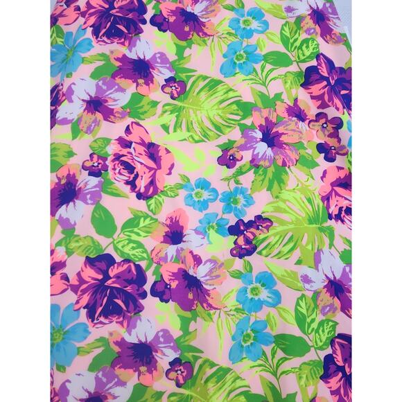 Nymphe Womens Size Large Floral Spring Summer Mini Baby Doll Dress Sleeveless - Picture 2 of 7